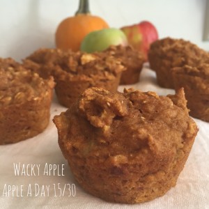 Vegan pumpkin Apple muffins