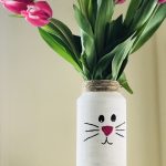 Up-Cycled Easter Bunny Flower Vase